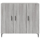 skab 90x34x80 cm konstrueret træ grå sonoma-eg