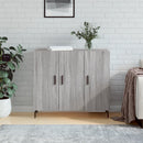 skab 90x34x80 cm konstrueret træ grå sonoma-eg