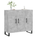 skab 90x34x80 cm konstrueret træ betongrå