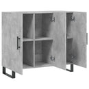 skab 90x34x80 cm konstrueret træ betongrå