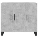 skab 90x34x80 cm konstrueret træ betongrå