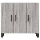 skab 90x34x80 cm konstrueret træ grå sonoma-eg