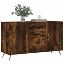 skænk 100x36x60 cm konstrueret træ røget egetræsfarve