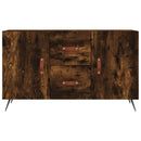 skænk 100x36x60 cm konstrueret træ røget egetræsfarve