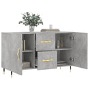 skænk 100x36x60 cm konstrueret træ betongrå