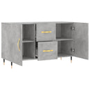 skænk 100x36x60 cm konstrueret træ betongrå