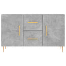 skænk 100x36x60 cm konstrueret træ betongrå