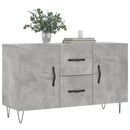 skænk 100x36x60 cm konstrueret træ betongrå