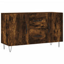 skænk 100x36x60 cm konstrueret træ røget egetræsfarve