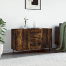skænk 100x36x60 cm konstrueret træ røget egetræsfarve