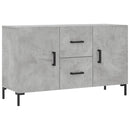 skænk 100x36x60 cm konstrueret træ betongrå