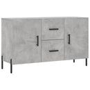 skænk 100x36x60 cm konstrueret træ betongrå