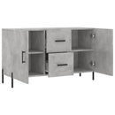 skænk 100x36x60 cm konstrueret træ betongrå