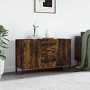 skænk 100x36x60 cm konstrueret træ røget egetræsfarve