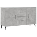 skænk 100x36x60 cm konstrueret træ betongrå