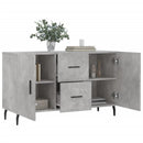 skænk 100x36x60 cm konstrueret træ betongrå