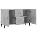 skænk 100x36x60 cm konstrueret træ betongrå