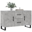 skænk 100x36x60 cm konstrueret træ betongrå