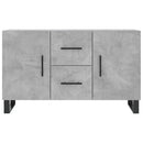 skænk 100x36x60 cm konstrueret træ betongrå