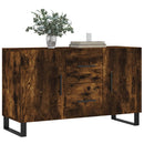 skænk 100x36x60 cm konstrueret træ røget egetræsfarve