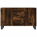 skænk 100x36x60 cm konstrueret træ røget egetræsfarve