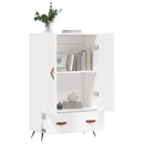 skab 69,5x31x115 cm konstrueret træ hvid