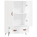 skab 69,5x31x115 cm konstrueret træ hvid