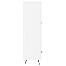 skab 69,5x31x115 cm konstrueret træ hvid