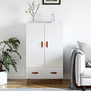 skab 69,5x31x115 cm konstrueret træ hvid højglans