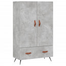 skab 69,5x31x115 cm konstrueret træ betongrå