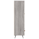 skab 69,5x31x115 cm konstrueret træ grå sonoma-eg
