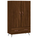 skab 69,5x31x115 cm konstrueret træ brun sonoma-eg