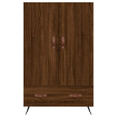 skab 69,5x31x115 cm konstrueret træ brun sonoma-eg