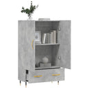 skab 69,5x31x115 cm konstrueret træ betongrå