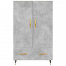 skab 69,5x31x115 cm konstrueret træ betongrå