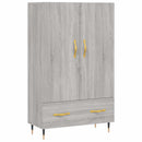 skab 69,5x31x115 cm konstrueret træ grå sonoma-eg