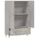 skab 69,5x31x115 cm konstrueret træ grå sonoma-eg