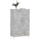 skab 69,5x31x115 cm konstrueret træ betongrå