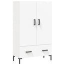 skab 69,5x31x115 cm konstrueret træ hvid