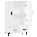 skab 69,5x31x115 cm konstrueret træ hvid