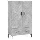 skab 69,5x31x115 cm konstrueret træ betongrå