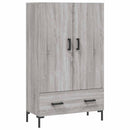 skab 69,5x31x115 cm konstrueret træ grå sonoma-eg