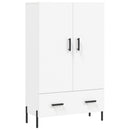 skab 69,5x31x115 cm konstrueret træ hvid