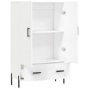 skab 69,5x31x115 cm konstrueret træ hvid