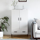 skab 69,5x31x115 cm konstrueret træ hvid højglans