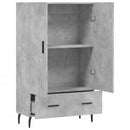 skab 69,5x31x115 cm konstrueret træ betongrå