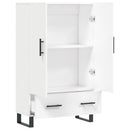 skab 69,5x31x115 cm konstrueret træ hvid