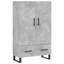 skab 69,5x31x115 cm konstrueret træ betongrå