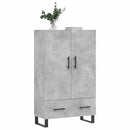 skab 69,5x31x115 cm konstrueret træ betongrå