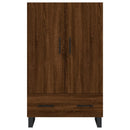 skab 69,5x31x115 cm konstrueret træ brun sonoma-eg